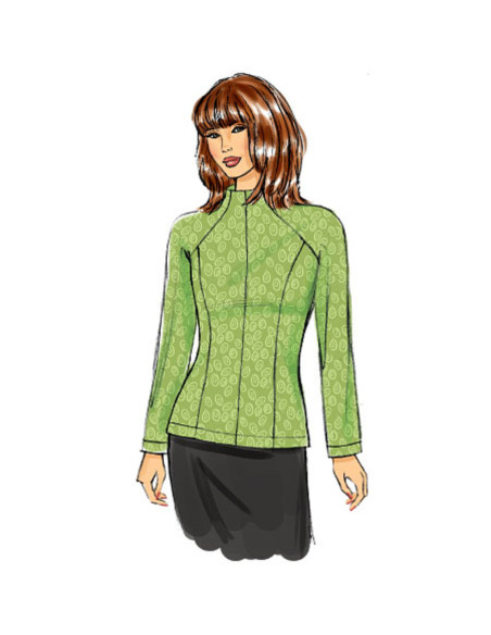 Molde de blusa - Butterick 6134