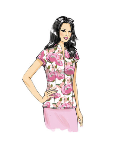 Molde de blusa - Butterick 6134