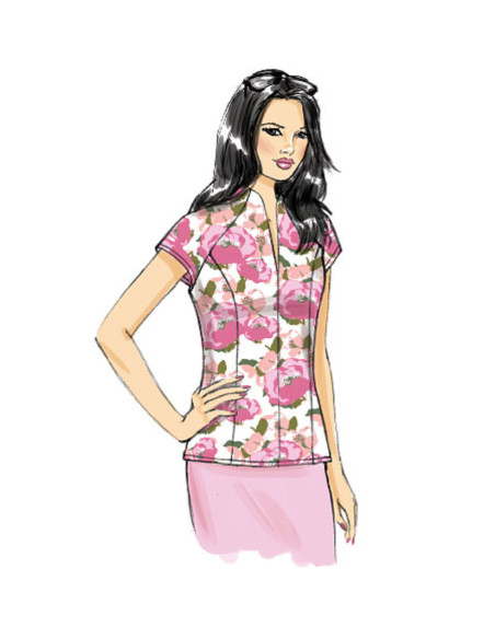 Molde de blusa - Butterick 6134