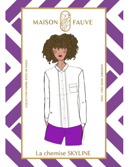Padrão de camisa Skyline - Maison Fauve