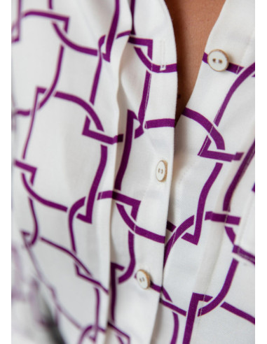 Padrão de camisa Skyline - Maison Fauve