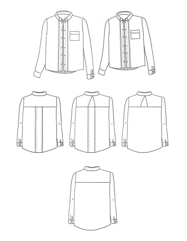 Padrão de camisa Skyline - Maison Fauve