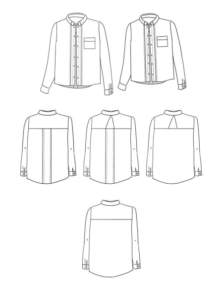 Padrão de camisa Skyline - Maison Fauve