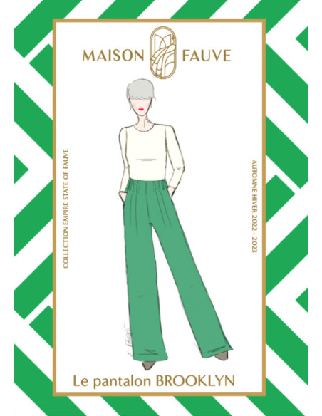 Padrão de calça Brooklyn - Maison Fauve