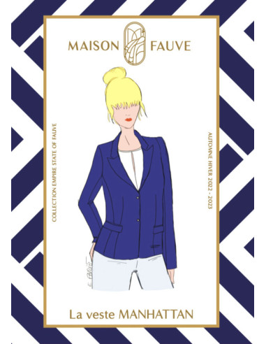 Padrão de casaco Manhattan - Maison Fauve
