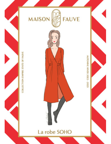 Molde de vestido Soho - Maison Fauve