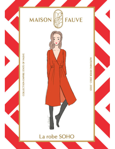 Molde de vestido Soho - Maison Fauve