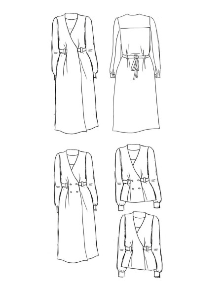 Molde de vestido Soho - Maison Fauve