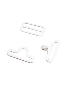 Conjunto de 3 laços borboleta - Branco 2