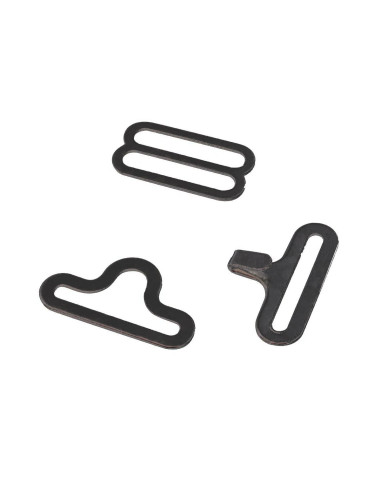 Conjunto de 3 laços de borboleta - Preto