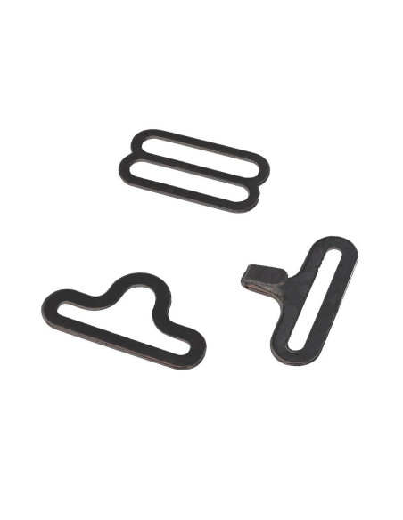 Conjunto de 3 laços de borboleta - Preto