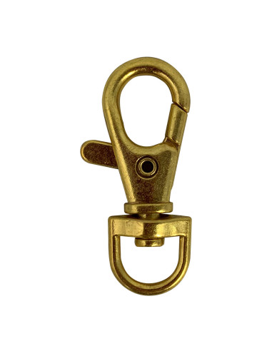 Mosquetão de metal - Dourado 40 x 10 mm