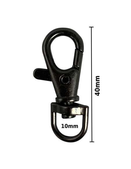 Mosquetão de metal - Cano de fuzil 40 x 10 mm