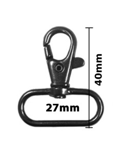 Mosquetão de metal - Cano de fuzil 40 x 27 mm
