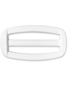 Fivela deslizante de plástico branco 50 mm
