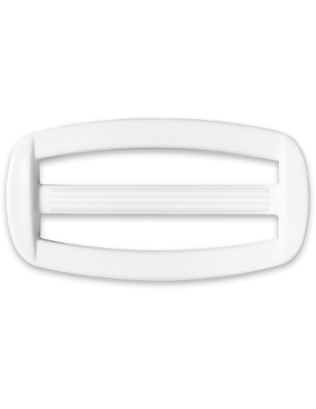 Fivela deslizante de plástico branco 50 mm