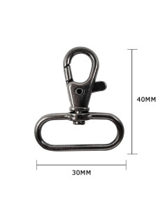 Mosquetão de metal - Cano de fuzil 40 x 30 mm 2