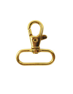 Mosquetão de metal - Dourado 40 x 30 mm