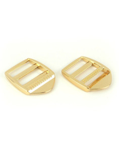 Fivelas de ajuste de metal dourado 25 mm