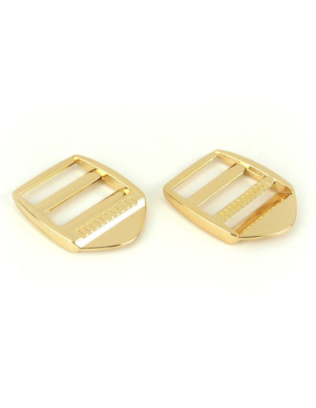 Fivelas de ajuste de metal dourado 25 mm