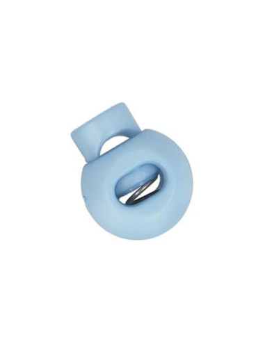 Cordão de aperto com bola - Azul celeste