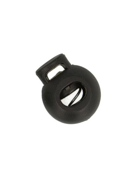 Fecho de cordão bola - Preto