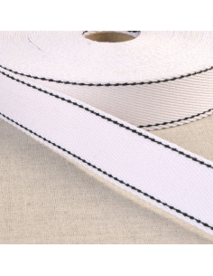 Correia de algodão ponto sela - Branco