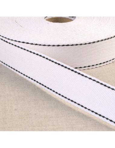 Correia de algodão ponto sela - Branco