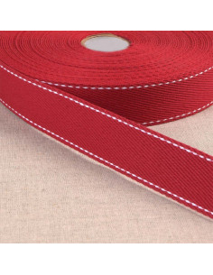 Correia de algodão ponto sela - Vermelho