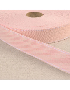 Correia de algodão ponto sela - Rosa claro