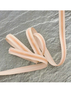Fita de veludo grosgrain - Bege