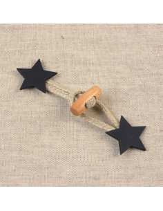Estrela Brandeburgo imitação - Azul marinho