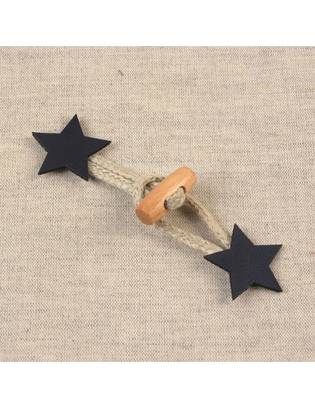 Estrela Brandeburgo imitação - Azul marinho
