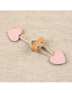 Brandeburgo coração semelhante - Rosa