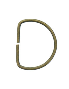 Anel em D 40 mm - Bronze