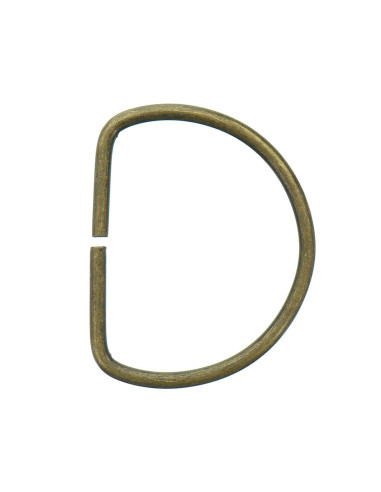 Anel em D 40 mm - Bronze