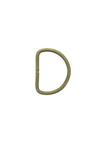 Anel em D 25 mm - Bronze