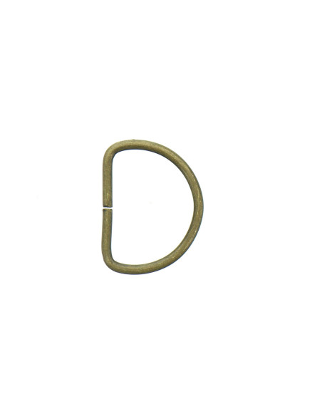 Anel em D 25 mm - Bronze