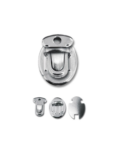 Fecho pequeno para mochila 25 x 18 mm - Prata