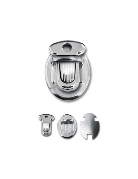 Fecho pequeno para mochila 25 x 18 mm - Prata