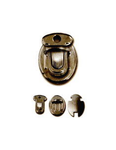 Fecho pequeno para mochila 25 x 18 mm - Bronze