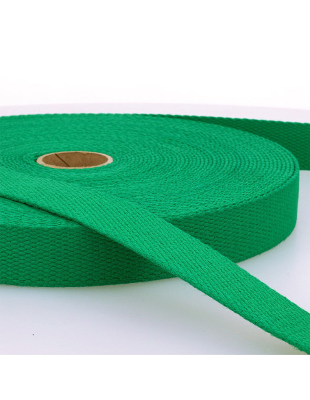Alça de algodão para sacos - Verde esmeralda