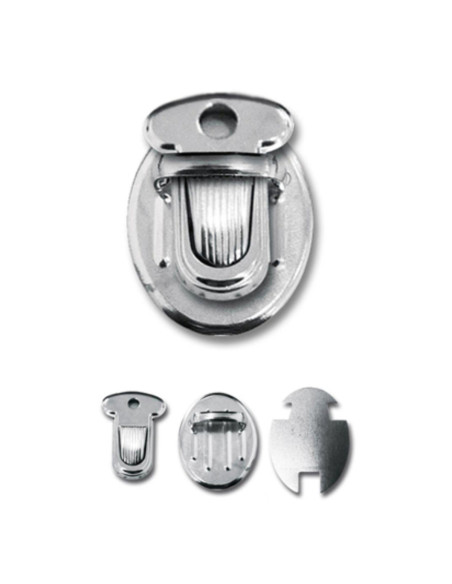 Fecho para pasta 33 x 25 mm - Prata