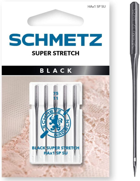 Agulhas super stretch Black Schmetz