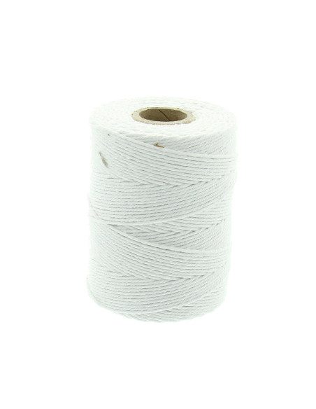 Cordão de algodão para macramê 2 mm - Branco
