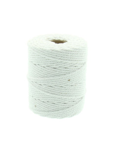 Cordão de algodão para macramê 4 mm - Branco