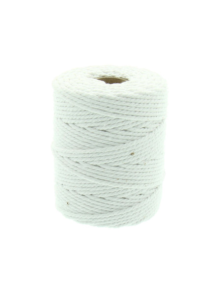 Cordão de algodão para macramê 4 mm - Branco