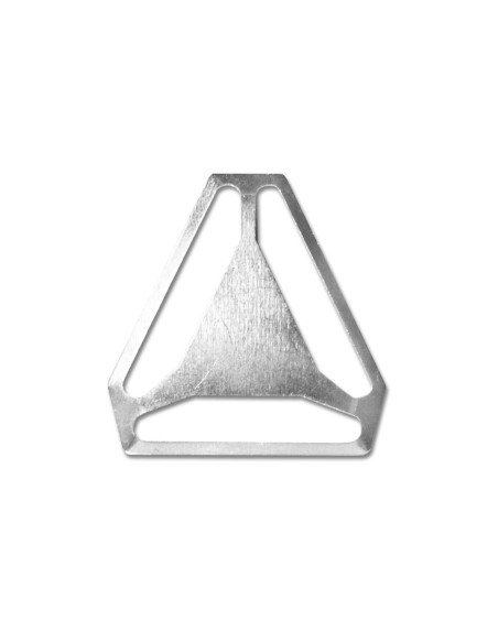 Cruzeta para suspensórios - Prata 24 mm