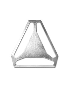 Cruzeta para suspensórios - Prata 30 mm