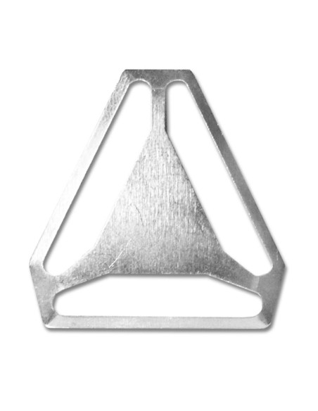 Cruzeta para suspensórios - Prata 36 mm